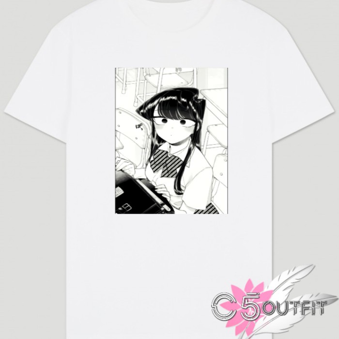 เสื้อยืดอนิเมะ KOMI CANT COMMUNICATE KOMI BINGUNG HA? หวี 30S