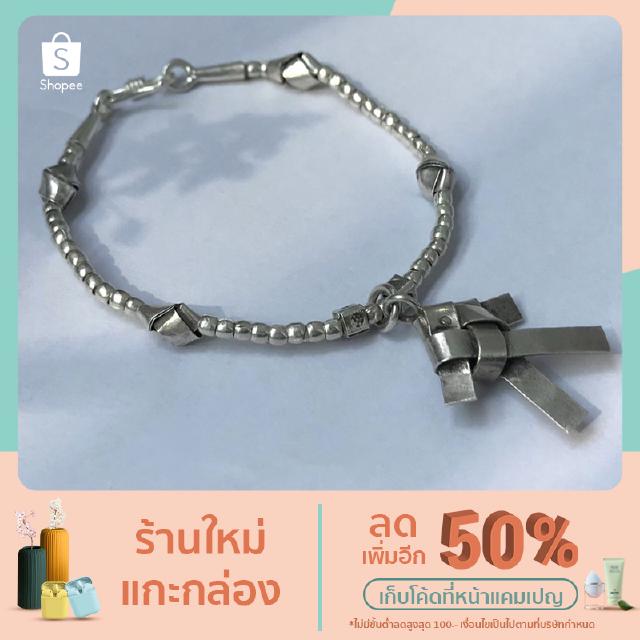 สร้อยข้อมือผู้หญิงเงินแท้99.9%  ปลาตะเพียน ดีไซน์เก๋  สัญลักษณ์แห่งความอุดมสมบูรณ์ เหลือกินเหลือใช้ มี 6 ขนาด