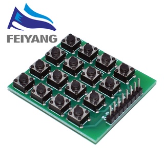 8Pin 4X4 4X4 Matrix 16 คีย์บอร์ดโมดูล 16 ปุ่มสําหรับ Arduino Diy 1 ชิ้น