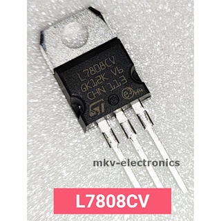 (1ตัว) L7808CV , 7808 , 1.5A 5V TO-220AB (รหัสสินค้า M02709)