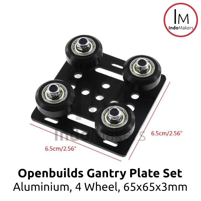 OpenBuilds V-Slot Gantry ชุดจานอลูมิเนียม 65 x 65 x 3 มม.