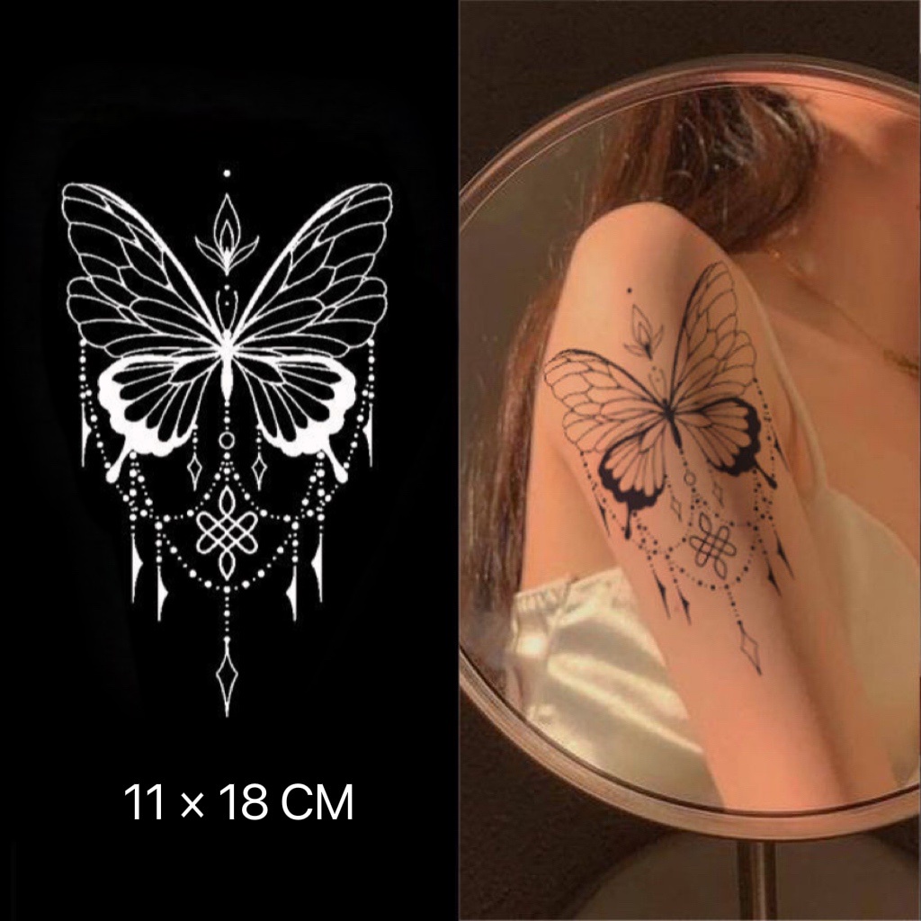 【Mars Tattoo】ใหม่ สติกเกอร์รอยสักชั่วคราว กึ่งถาวร 2 สัปดาห์ ติดทนนาน D141