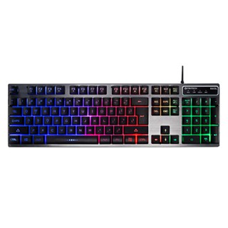 FANTECH K613L Gaming Keyboard อลูมิเนียม คีย์บอร์ดเกมมิ่ง มีไฟ RGB ปรับไฟได้ 3 โหมด 25 Keys Anti Ghost