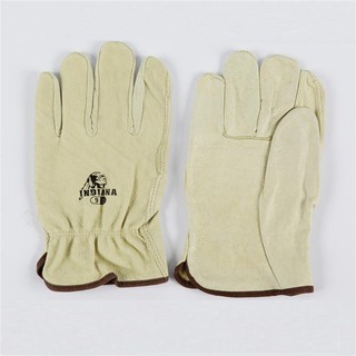 ถุงมือหนังผิว P1655TL L สีเทา อินเดียน่า Indiana Leather Gloves P1655TL L Gray