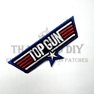 ตัวรีดติดเสื้อ ชุดนักบิน Topgun นักบินทหารอากาศ Top Gun Patch งานปัก DIY WOP ตัวรีด อาร์ม ติดเสื้อ ชุดทหาร แจ็คเก็ต เท่ๆ