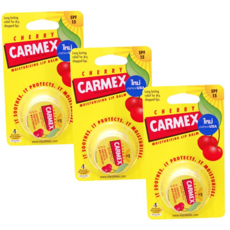 📩“พร้อมส่งทันที”💕Carmex Moisturising Lip Balm. 7.5-10g.