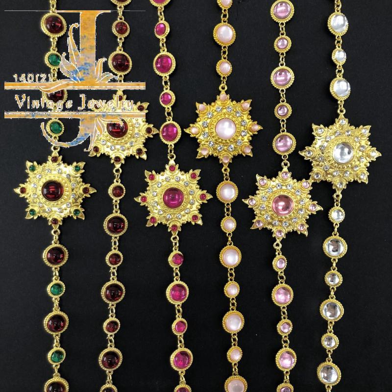 Vintage Jewelry สร้อย สังวาลย์ ชุดไทย ประดับ เพชรพลอย เพชร
