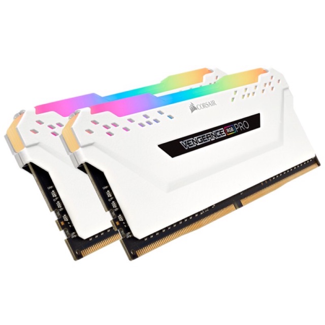 RAM DDR4(3200) 16GB (8GBX2) CORSAIR Vengeance RGB PRO White (CMW16GX4M2C3200C16) มือสอง