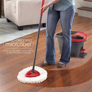 NARCIS เปลี่ยน Easy Clean Spin Mop สามเหลี่ยมไมโครไฟเบอร์สําหรับ O-Cedar/Vileda