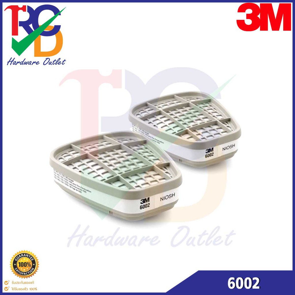 3M 6002 ตลับกรองป้องกันไอกรดแก๊ส (Acid Gas Cartridge Filter)