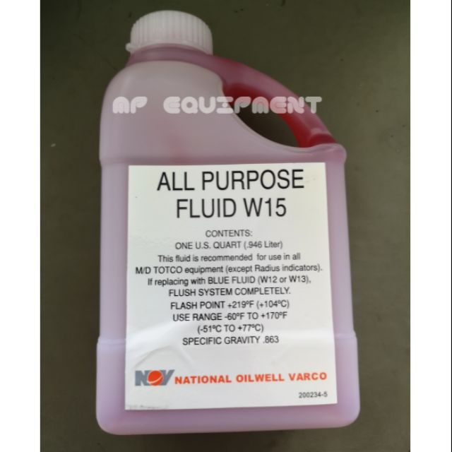NOV MD TOTCO ALL PURPOSE FLUID W15 0.946L