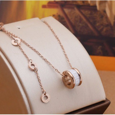 สร้อยคอ TUBE STONE สีขาว