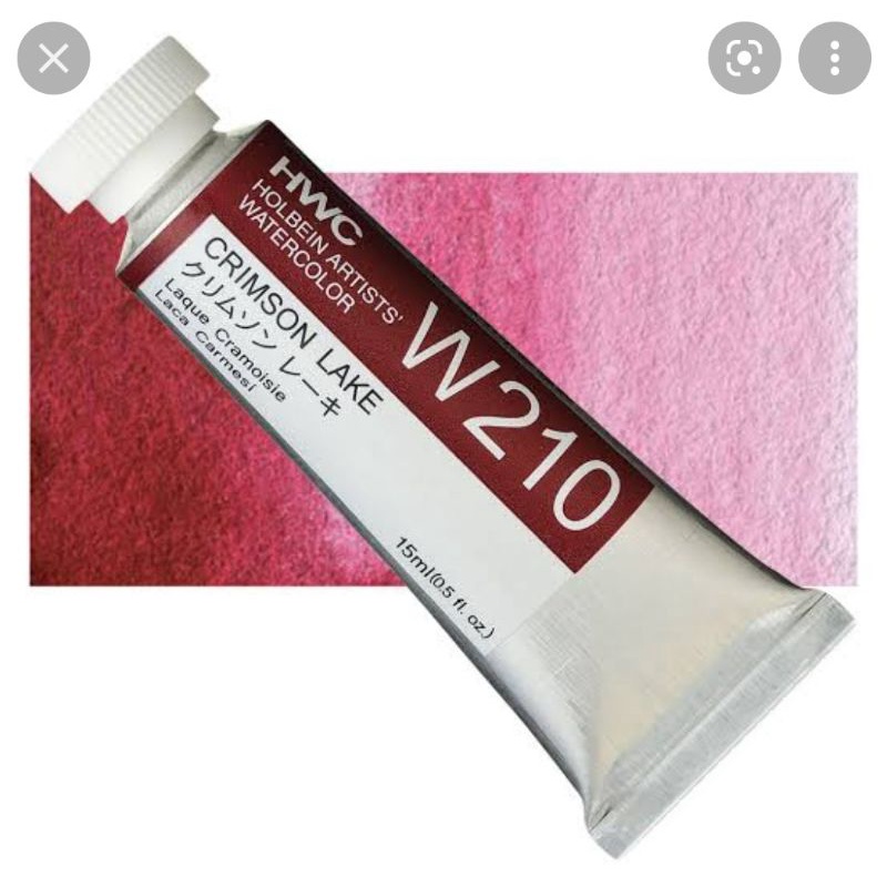 Crimson Lake W010/W210/WW010 SerA  5/15/60ml สีน้ำโฮลเบน Japan Holbein Artist Watercolor ホルベイン透明水彩絵具