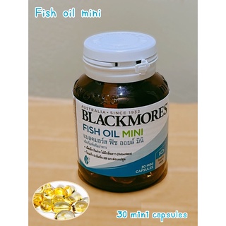 Blackmore Fish oil Mini caps น้ำมันปลา บำรุงสมอง เม็ดเล็ก กลืนง่าย (30 เม็ด) หมดอายุ 2025