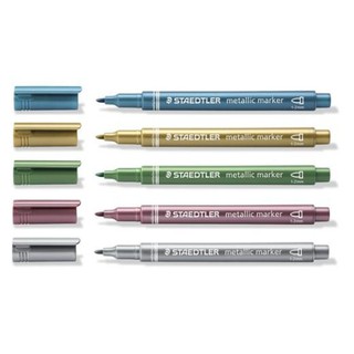 Staedtler Metallic Marker 8323 ปากกามาร์เกอร์ เมเทลิค สีเข้มเป็นประกาย 1 ด้าม