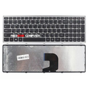 KEYBOARD IBM-LENOVO คีย์บอร์ด LENOVO Z500 Z500A Z500G (ไทย-อังกฤษ) สีเทา