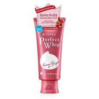 Senka Perfect Whip Berry Bright 50g. มีส่วนผสมของเรด เบอร์รี่ ช่วยทำความสะอาดผิวได้อย่างล้ำลึก