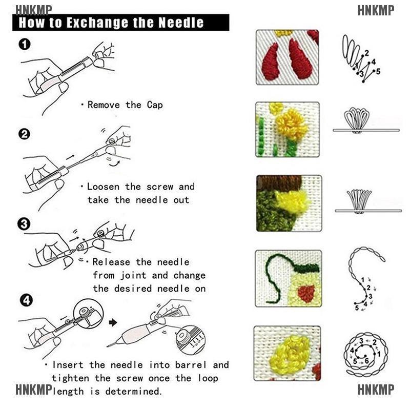%[READY STOCK]Sewing Needle Magic Sets Tool Punch Embroidery DIY Pen ...