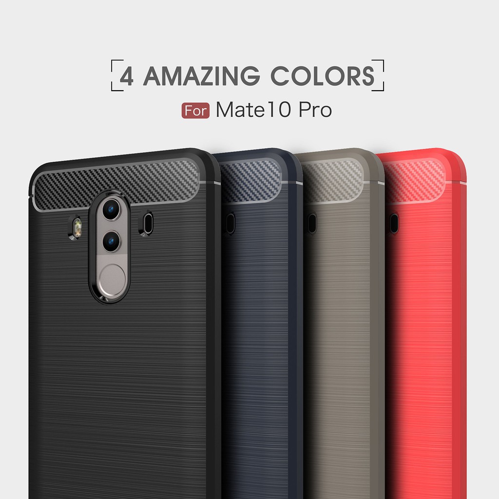 เคส Phone Case Huawei Mate 10 Pro คาร์บอนไฟเบอร์ เคสอ่อนนุ่ม โทรศัพท์ กรณี