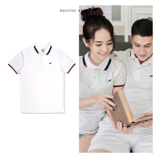 เสื้อโปโลบลูตัส Bulltus Brand สีขาว รุ่นปกมินิ