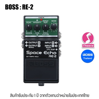 BOSS RE-2 SPACE ECHO  เอฟเฟ็กต์ กีตาร์ / คีย์บอร์ด  BOSS RE2  รับประกันจากตัวแทนจำหน่ายในประเทศไทย