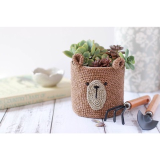 ที่หุ้มกระถางลายหมี🐻🪴Teddy Bear Pot Cover🐻🪴