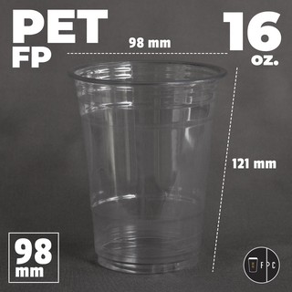 [ยกลัง]แก้วพลาสติก FPC PET FP - 16oz. Ø98 1,000ใบ/กล่อง