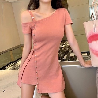 Slim Womens Vintage For Women Plus Size Bodycon Sexy Dress spring summer autumn Elegant Fashion 2021 Plain robe Aesthetic Casual Korean Dresses Oversized Loose Trendy Ladies Woman a line Harajuku