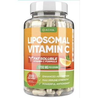 💥พร้อมส่ง💥Natural Liposomal Vitamin C - 200 Capsules