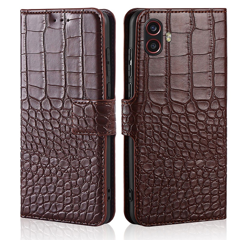 เคสหนังจระเข้สําหรับ Samsung Galaxy XCover6 Pro/Xcover Pro 2 Flip Cover XCover 6 Pro