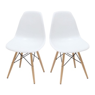 SB Design Square เก้าอี้ไฟเบอร์กลาส พลาสติก รุ่น Soto สีขาว (47x52.5x84 ซม.) แบรนด์ SB FURNITURE