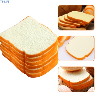 【TTLIFE】Fake Bread Artificial Bread Simulation Food Model Decoration Kitchen Prop Simulation Bread (Toast Slice)