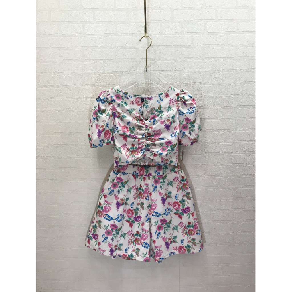 เซ็ตเสื้อ+กางเกงลายดอก 31JUL20