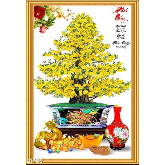 ภาพวาดผนังแอปริคอท 3D ขนาด 70cmx1m2