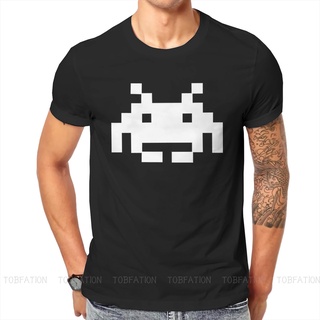 เสื้อยืดคอกลม พิมพ์ลายกราฟฟิค Dont Invade My Space Invaders Arcade หลากสี สไตล์สตรีท สําหรับผู้ชายสามารถปรับแต่งได้