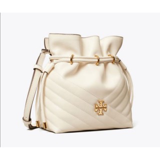 Tory Burch: Kira Chevron Mini Leather Bucket Bag