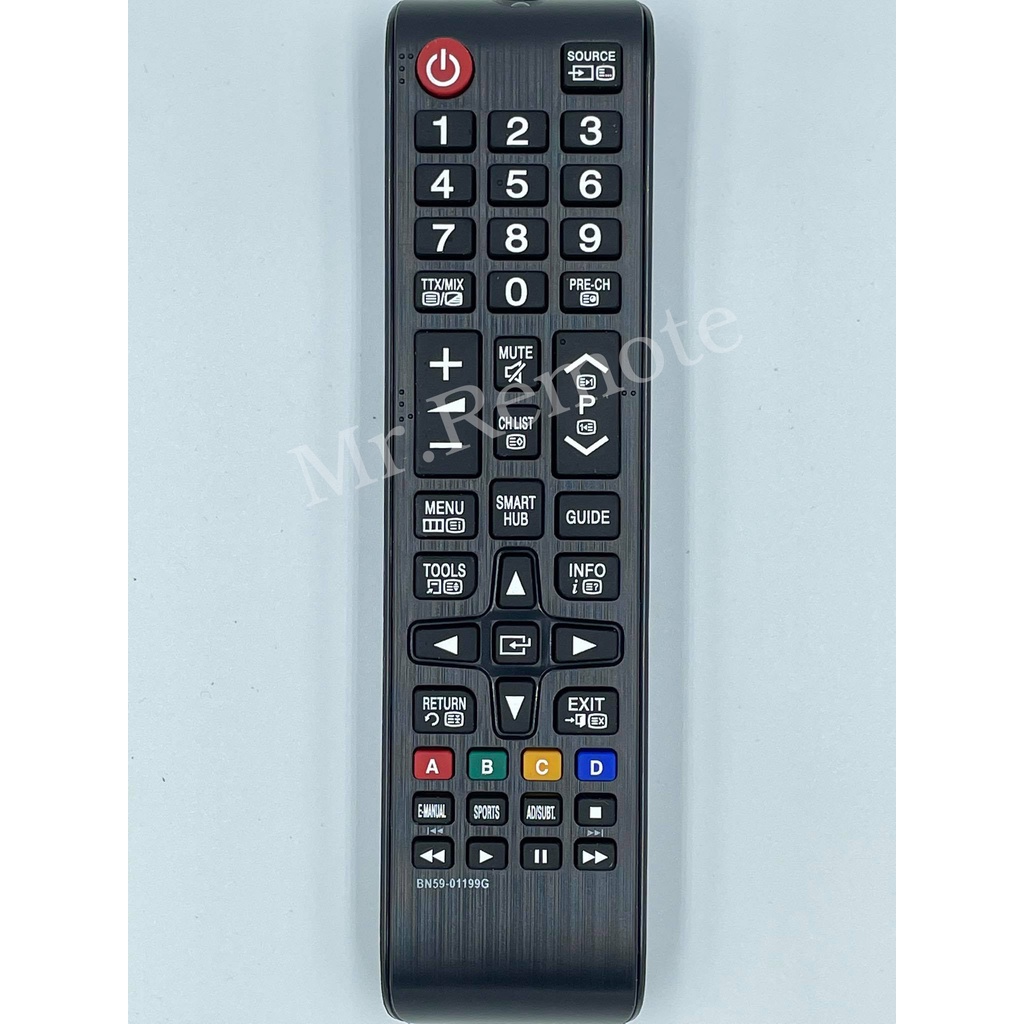 รีโมททีวี Samsung รุ่น BN59-01199G (มีปุ่ม Smart Hub) **รีโมทต้องตรงรุ่นจึงจะใช้งานได้ **