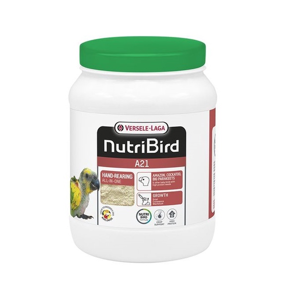 Nutribird A21 อาหารลูกป้อน สำหรับลูกนกทุกสายพันธุ์ แพ็คเก็จ 800 กรัม