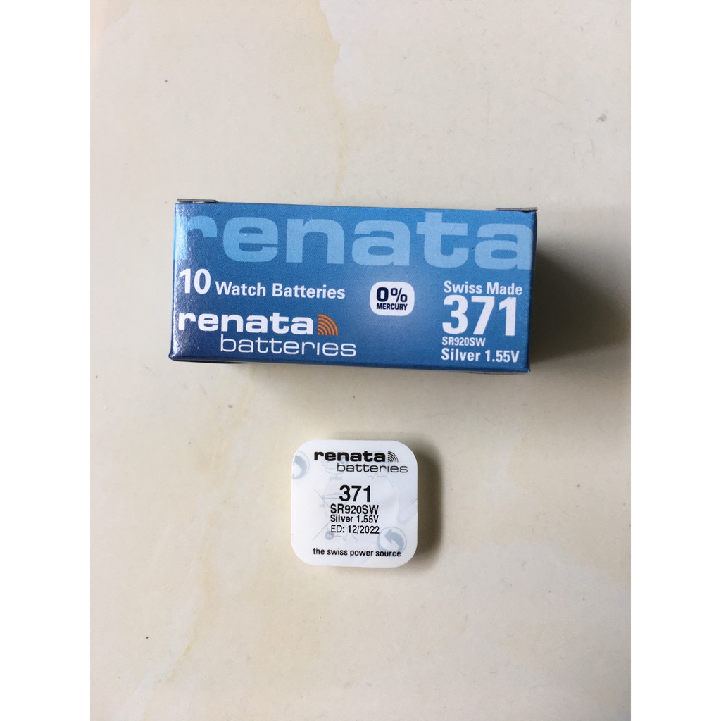 Renata SR920SW AG6 G6 LR920 371 SR929 171 1.55V แบตเตอรี่สวิส