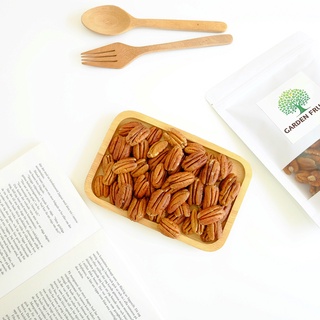 Pecan Roasted พีแคนนัทอบธรรมชาติ พร้อมทาน อบด้วยความร้อน ไม่ปรุงรส ถั่วไขมันดีเพื่อสุขภาพ  KETO  เกรด A จาก Garden Fruit