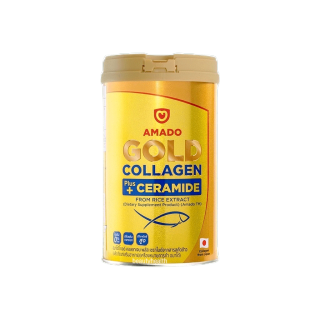 Amado Gold Collagen Ceramide อมาโด้ โกลด์ คอลลาเจน พลัส เซราไมด์ (150 กรัม x 1 กระปุก)
