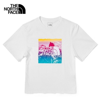 THE NORTH FACE W S/S BOX MOUNTAIN TEE -AP TNF WHITE เสื้อยืดแขนสั้น เสื้อยืด เสื้อผ้าผู้หญิง