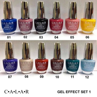 สีเจลทาเล็บ Calar Set 1 สีเจลไม่ต้องอบ ( 12 สี )