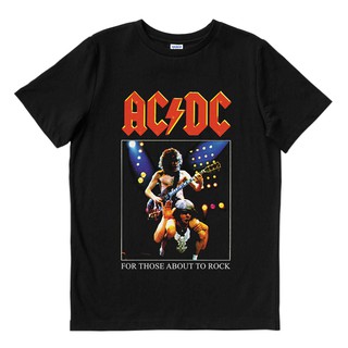 เสื้อยืดผ้าฝ้ายพิมพ์ลายแฟชั่น Ac / dc - สําหรับ THOSE / ACDC | เสื้อยืด พิมพ์ลายวงดนตรี | เพลงเมอร์ช | Unisex | เสื้อยืด