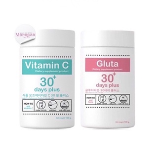 GooD SkiN [กู๊ดสกิน] Goota 30 day plus &amp; Vitamin C 30 days แบบชงดื่ม ขนาด 100,000 mg.