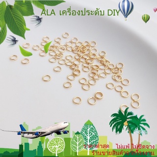 ❤️เครื่องประดับ DIY❤️แหวนเหล็กไทเทเนียม ชุบทอง 14K ขนาดเล็ก แฮนด์เมด DIY【วงกลม/วงแหวนเปิด/วงกลมปิด】