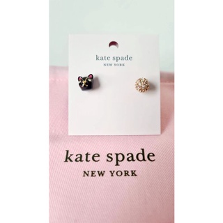 ต่างหู Kate spade คอลเลคชั่น น้องแมวคู่เพชร