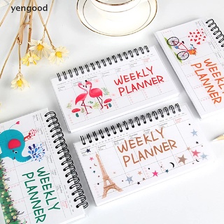 (YGD) Kawaii Weekly Planner สมุดโน้ตไดอารี่ แพลนเนอร์ วารสาร Agenda 2023 2022