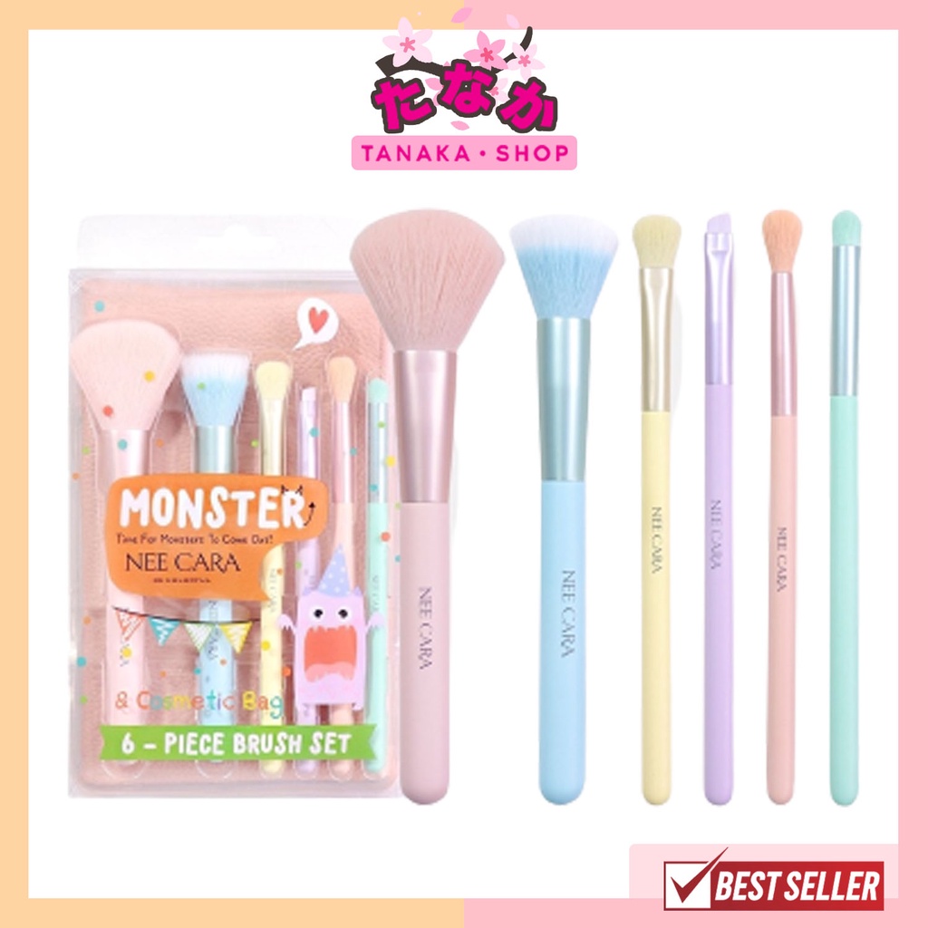 N1967 Nee Cara เซตแปรงMonster 6ชิ้น