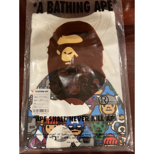 A BATHING APE TEE Bape ของใหม่ ของแท้ 100% ป้ายไทย size S รอบอก 38 นิ้ว มี size เดียวครับ #3